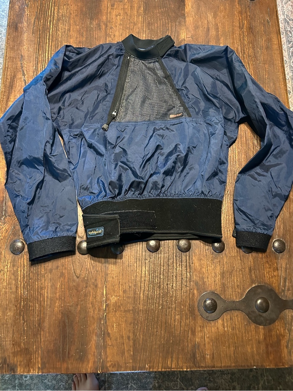 Men's Navy Spray Top - Windproof Water-Resistant Paddle Jacket